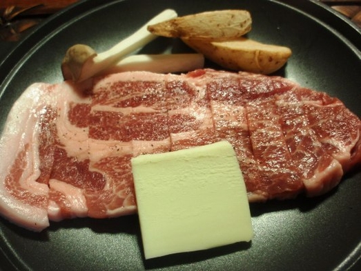 　宮城県産もち豚のステーキプラン　　柔らかく美味しいと好評！　